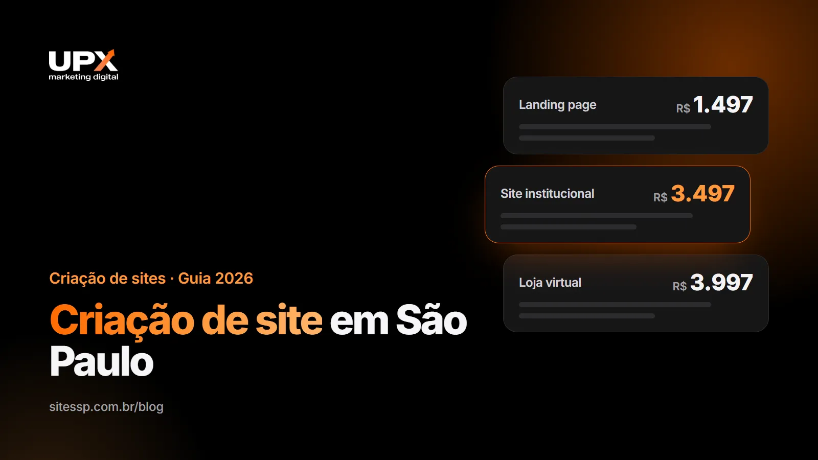 Criação de site em São Paulo: sites profissionais para empresas da Grande SP