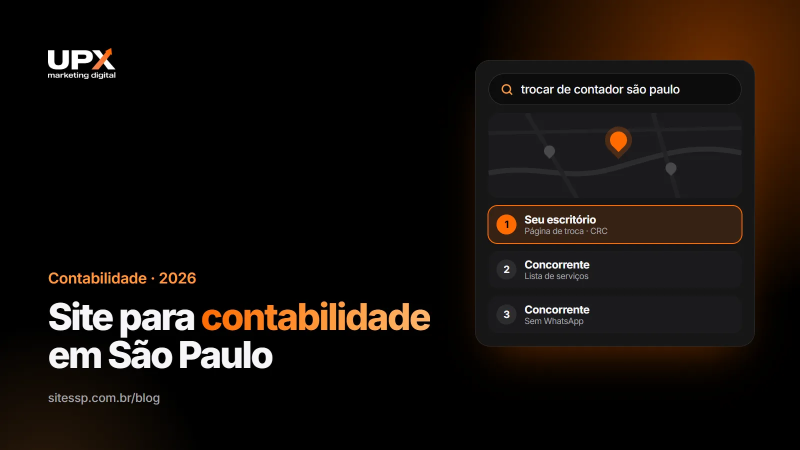 Site para contabilidade em São Paulo: captação de clientes empresariais